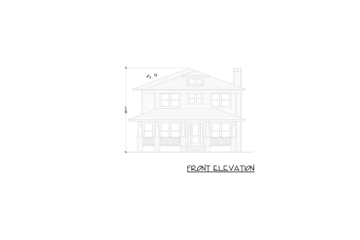 Plan 36712TX: Grand Craftsman House Plan: 4-5 Beds, Upstairs Master, Deep Porch - Image #14 - Bungalow, Craftsman, Traditional