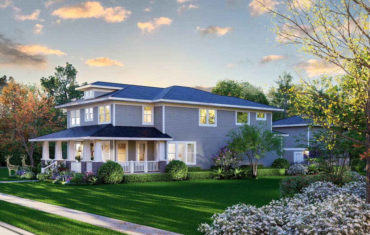 Plan 36712TX: Grand Craftsman House Plan: 4-5 Beds, Upstairs Master, Deep Porch - Image #7 - Bungalow, Craftsman, Traditional