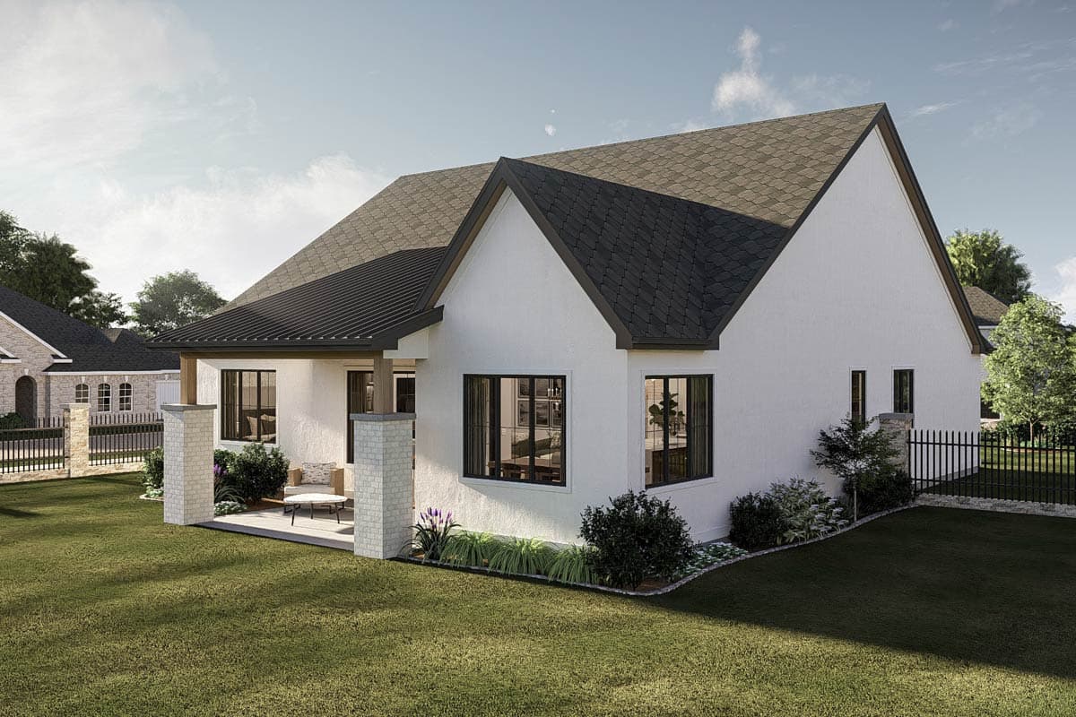 Plan 623585DJ: Modern Cottage House Plan with Open Living, Main-Level Master, and Optional Basement - Image #6 - Cottage, Modern