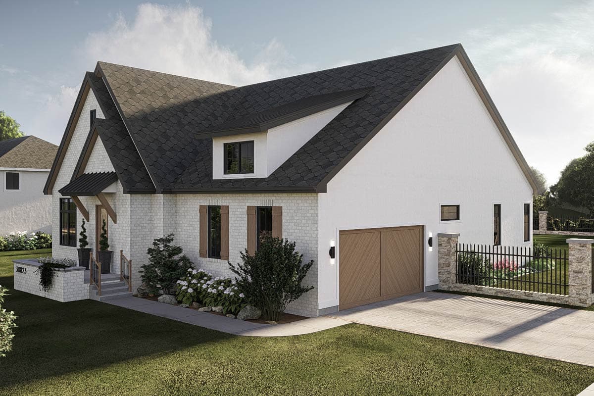 Plan 623585DJ: Modern Cottage House Plan with Open Living, Main-Level Master, and Optional Basement - Image #7 - Cottage, Modern