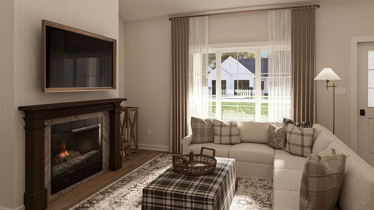 Plan 623586DJ: Country Ranch House Plan with Split Beds and Butler Pantry - Image #12 - Country, Ranch, Traditional