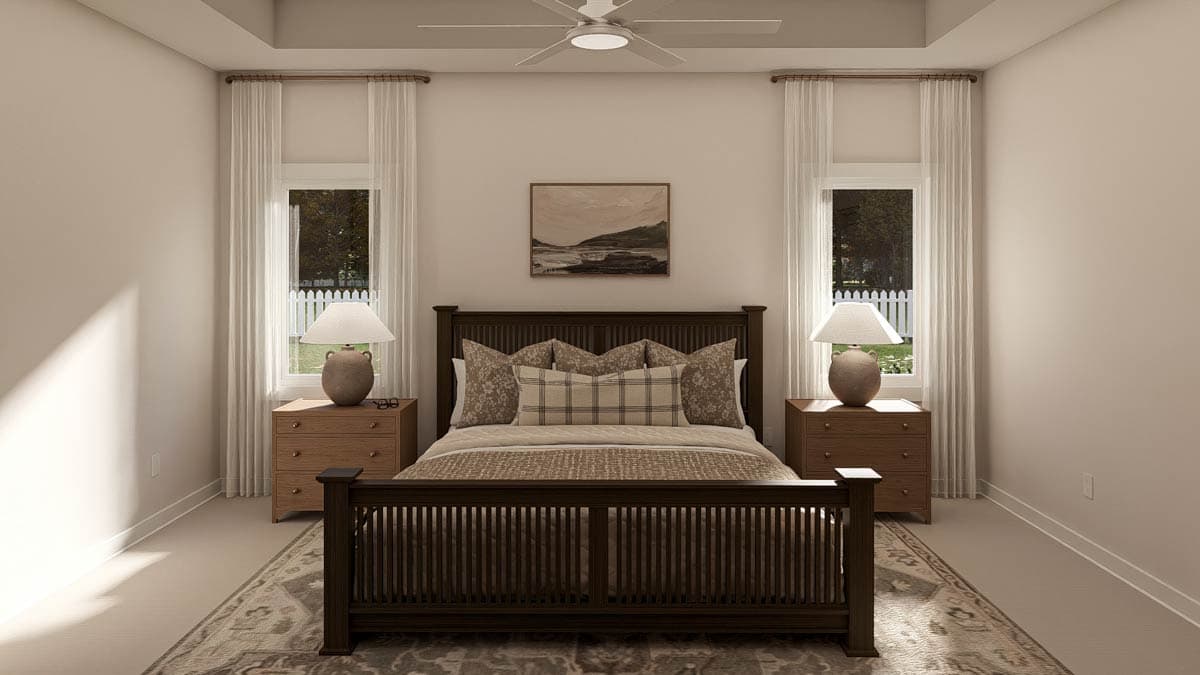 Plan 623586DJ: Country Ranch House Plan with Split Beds and Butler Pantry - Image #16 - Country, Ranch, Traditional