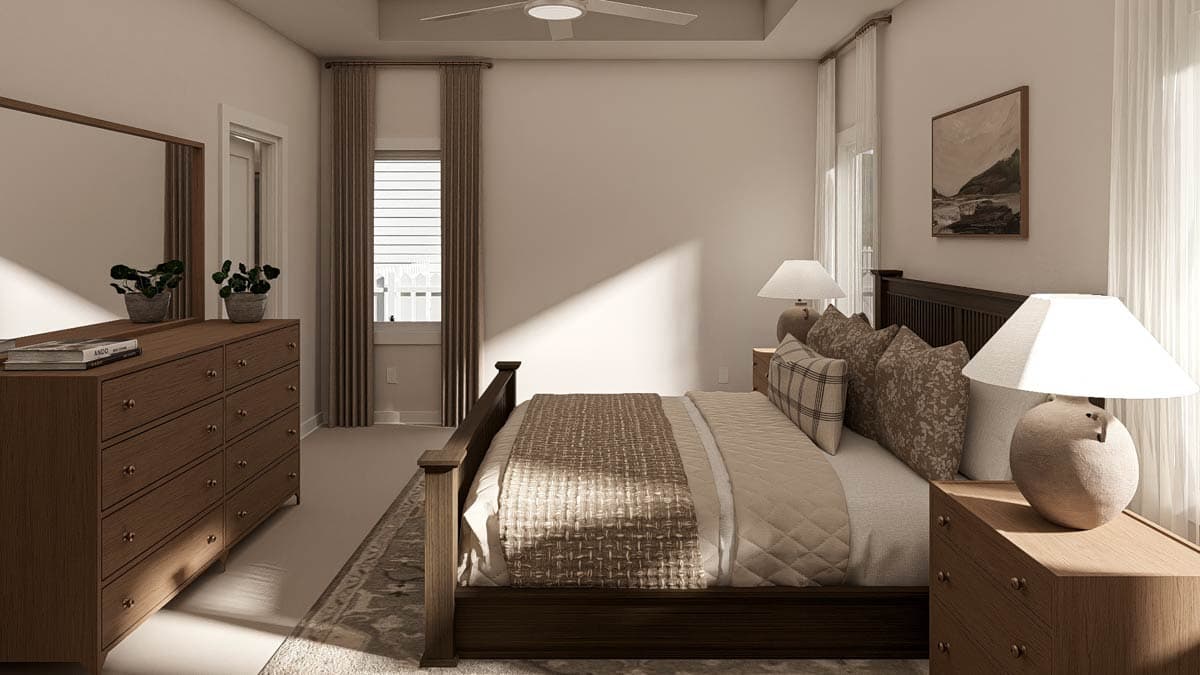 Plan 623586DJ: Country Ranch House Plan with Split Beds and Butler Pantry - Image #17 - Country, Ranch, Traditional
