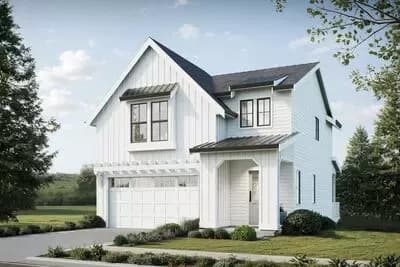 Charming Modern Farmhouse House Plan with 2-Car Garage and Flexible Living