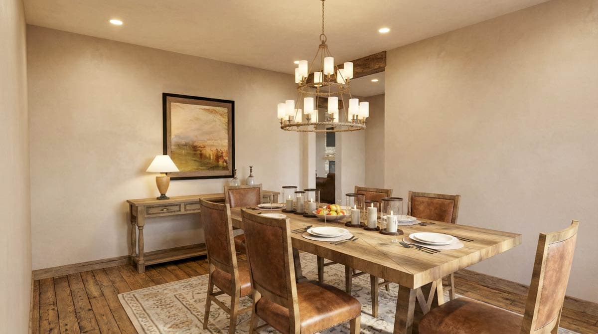 Plan 70945MK: Barndominium Plan with 4 Beds, 5-Car RV Garage, Outdoor Kitchen - Image #10 - Barndominium, Craftsman, Rustic