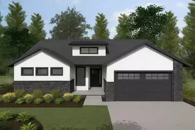 Chic 3-Bedroom Contemporary House Plan with Main-Level Master and Mudroom