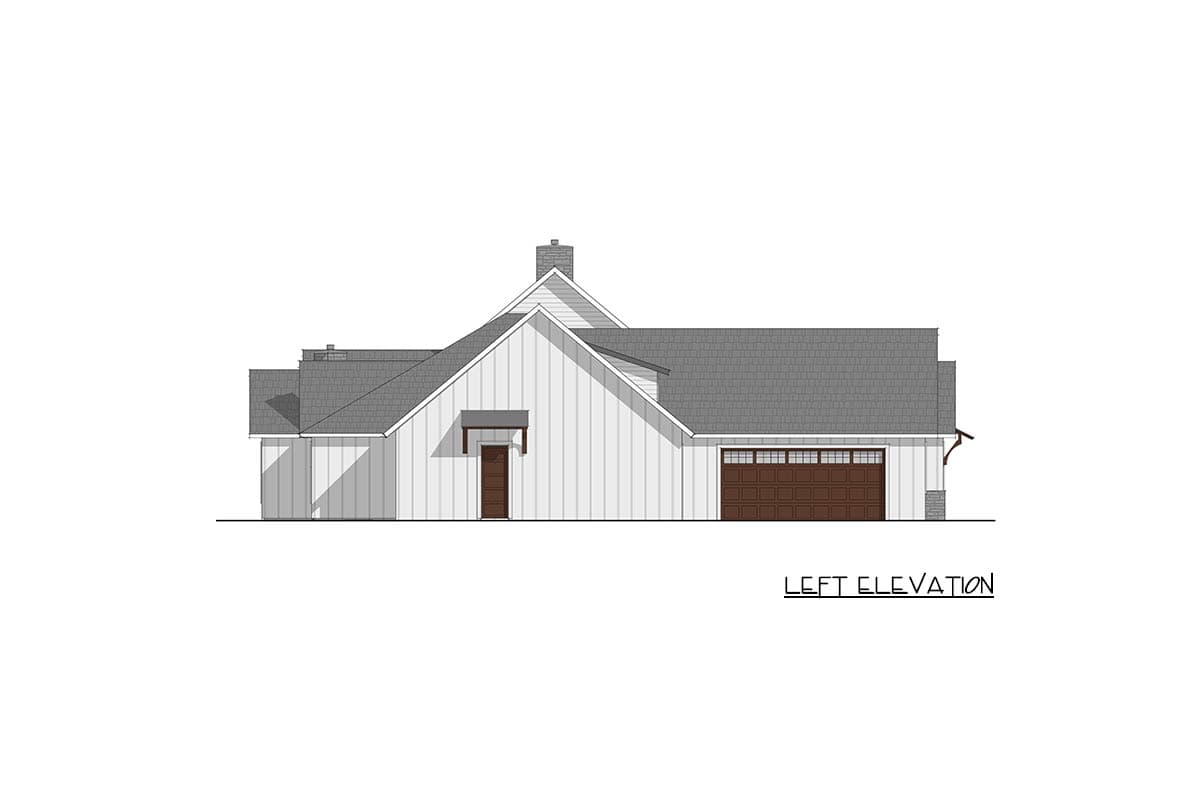Plan 405073FDC: 3-Bedroom Hill Country Modern Farmhouse House Plan with 4-Car Garage - Image #6 - Hill Country, Modern Farmhouse, Traditional, Transitional