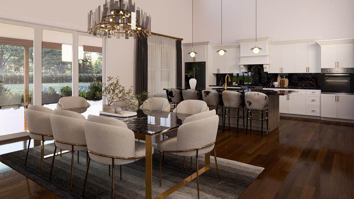 Plan 405074FDC: Modern House Plan: 3 Beds, Two-Story Great Room ...