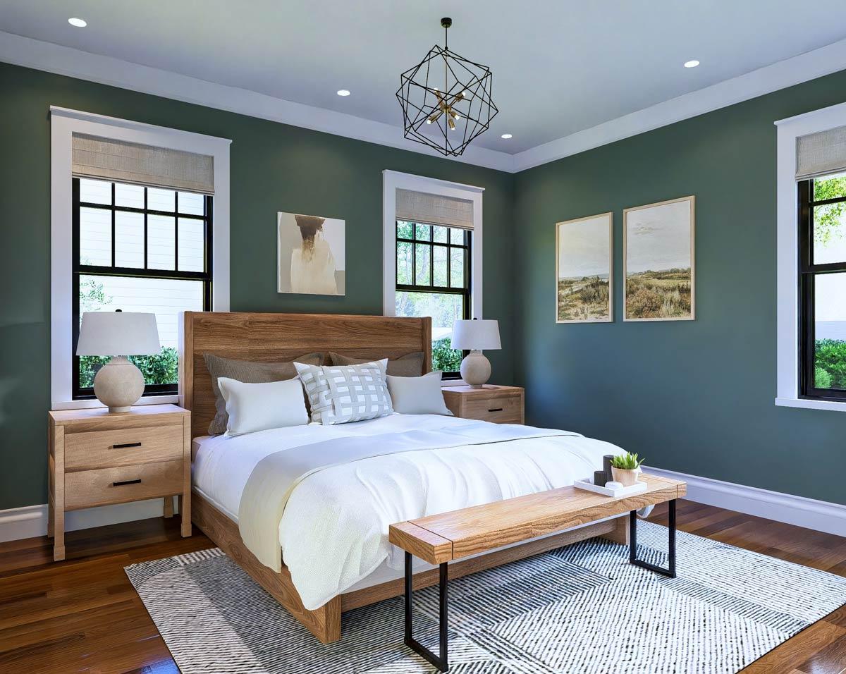 Plan 25938GE: Rustic Mountain Cabin House Plan with 2 Beds and Home Office - Image #21 - Cabin, Cottage, Mountain, Rustic, Traditional