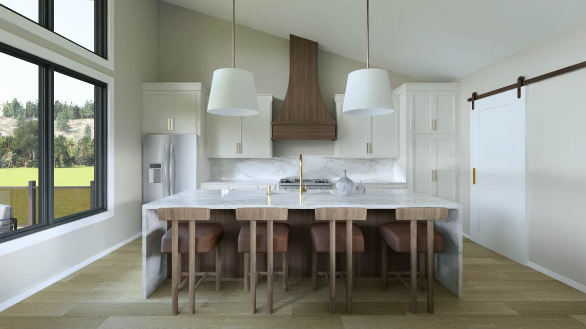 Plan 135406GRA: Expansive Modern Mountain House Plan with Walkout Basement and RV Garage - Image #8 - Contemporary, Modern, Mountain, New American, Vacation