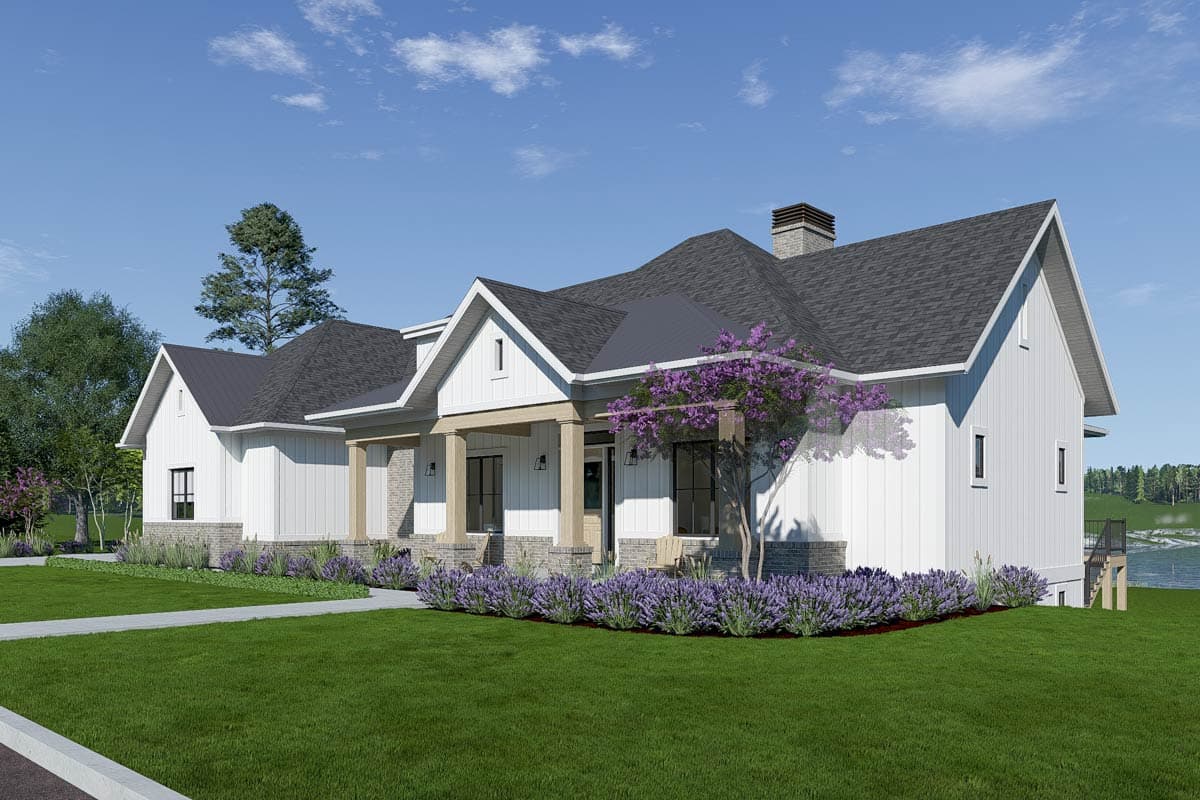 Plan 64563SC: Flexible New American Ranch House Plan: Main-Level Master and Walkout Lower Level - Image #9 - New American, Ranch
