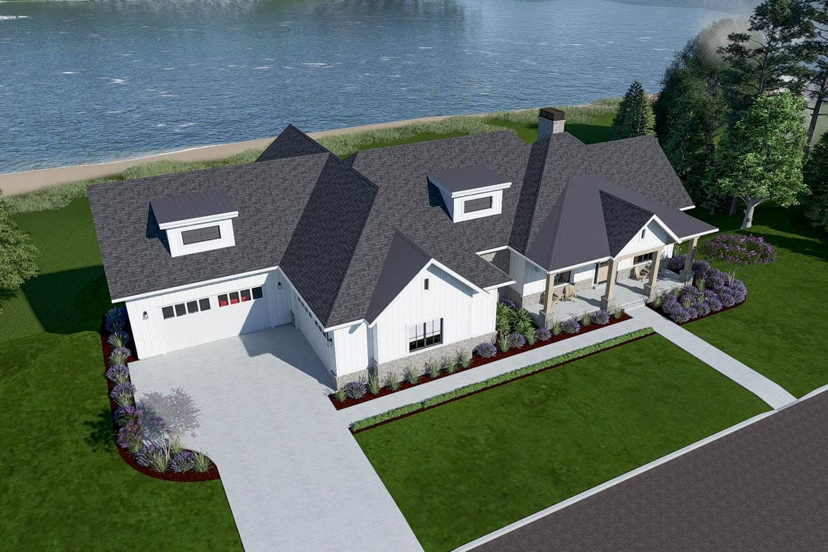 Plan 64563SC: Flexible New American Ranch House Plan: Main-Level Master and Walkout Lower Level - Image #10 - New American, Ranch