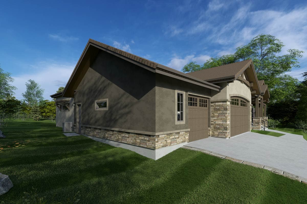 Plan 64564SC: Craftsman Mountain Ranch House Plan with Expansive Porches and 3-Car Garage - Image #7 - Craftsman, Mountain, Ranch