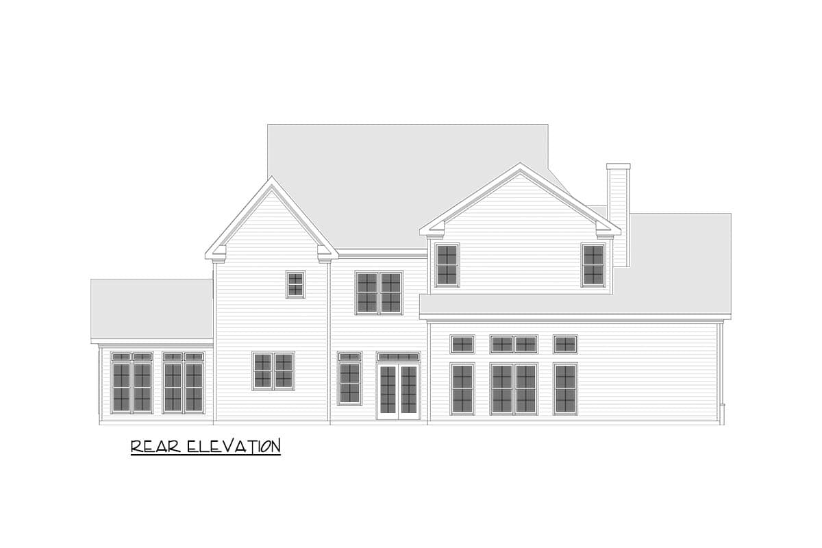 Plan 750003LDG: Stunning French Country House Plan with 4 Beds, Sunroom, and Upstairs Master - Image #5 - French Country, Transitional