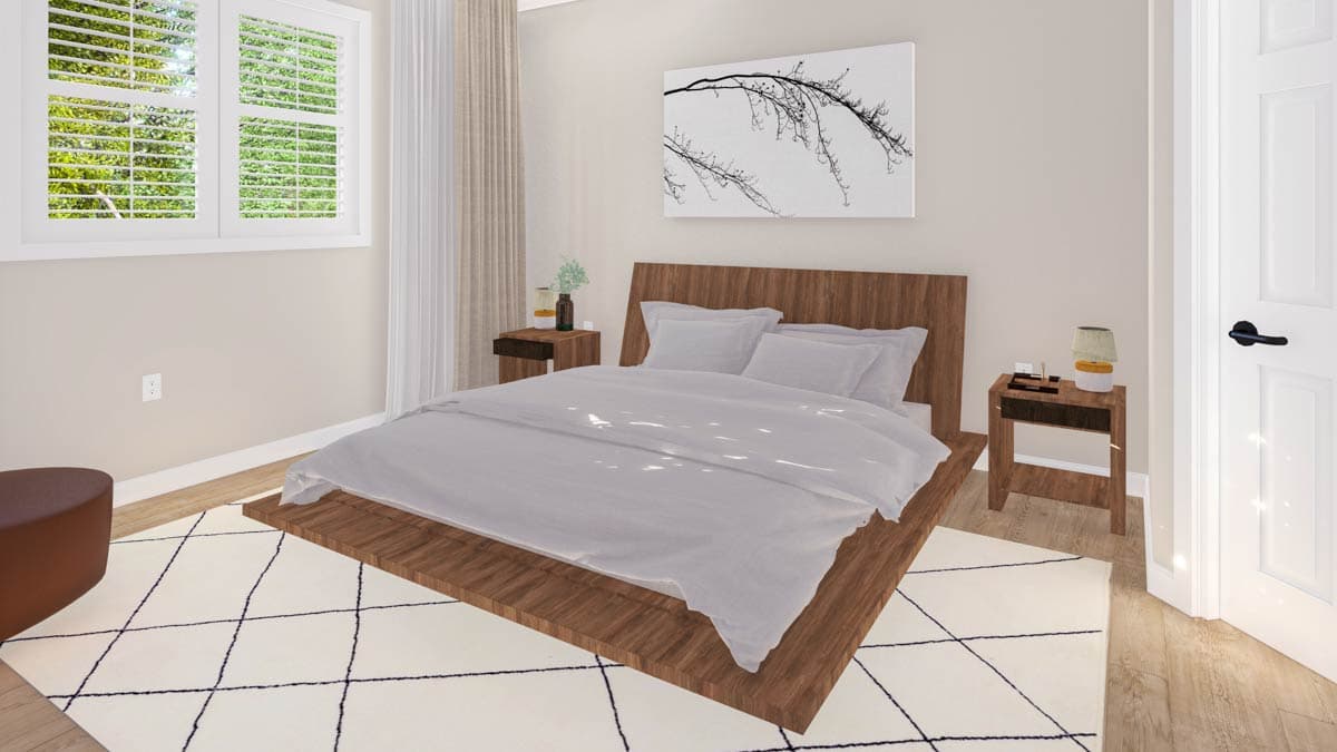 Plan 61685UT: Traditional 3-Bedroom House Plan: Open Living, Main-Level Master - Image #7 - Traditional