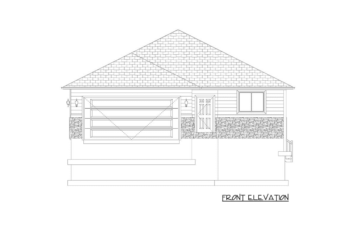 Plan 61685UT: Traditional 3-Bedroom House Plan: Open Living, Main-Level Master - Image #8 - Traditional