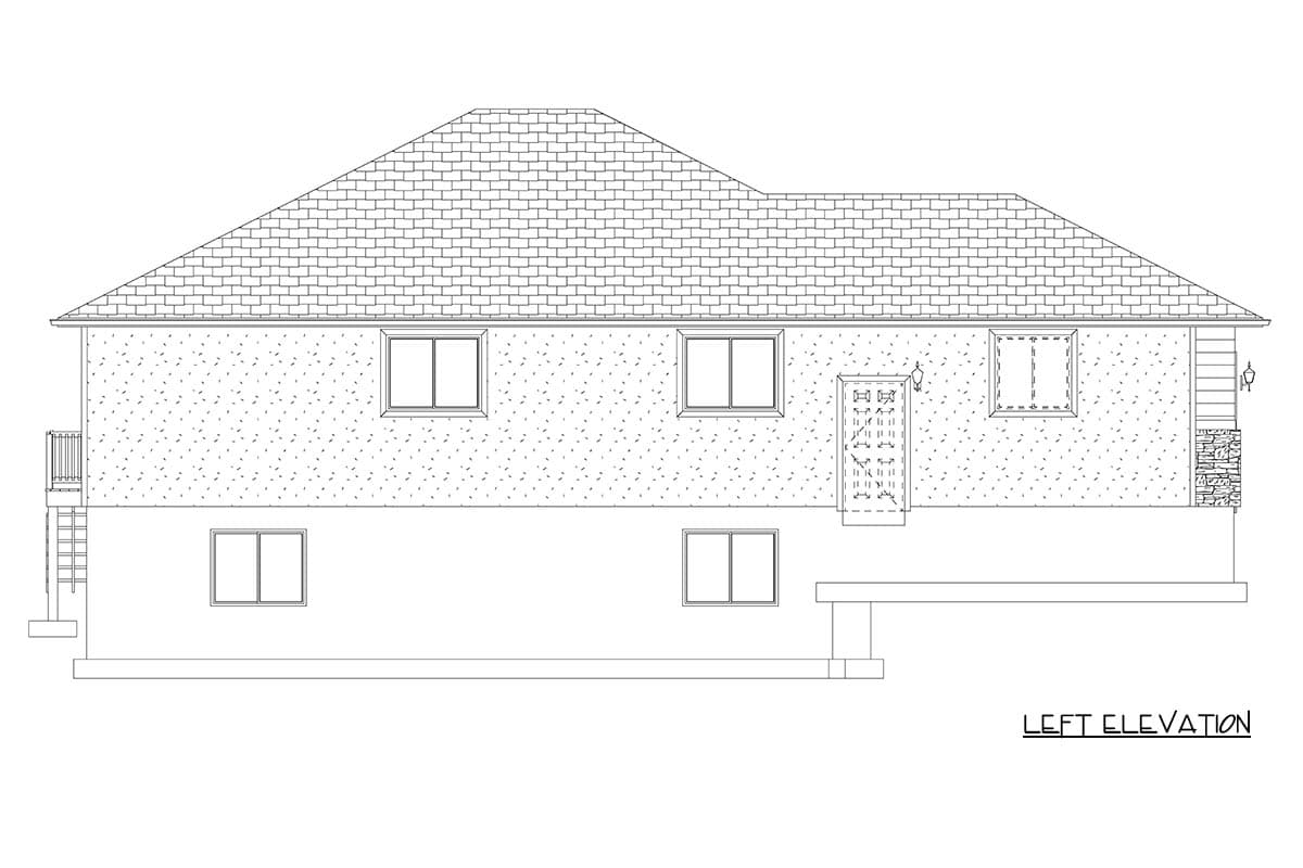 Plan 61685UT: Traditional 3-Bedroom House Plan: Open Living, Main-Level Master - Image #9 - Traditional