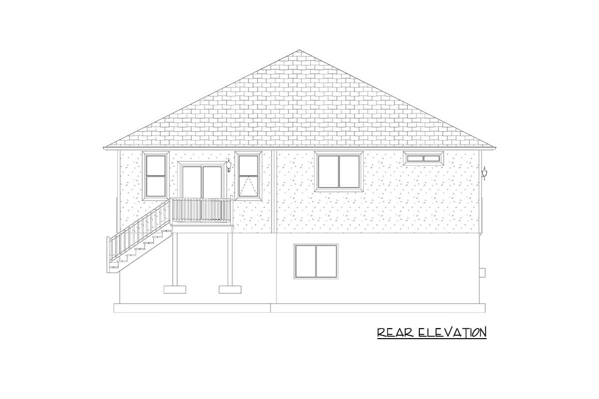 Plan 61685UT: Traditional 3-Bedroom House Plan: Open Living, Main-Level Master - Image #10 - Traditional