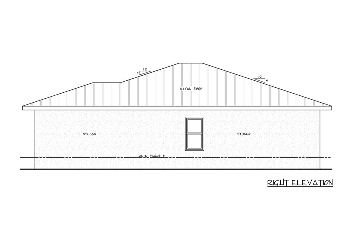 Plan 42484DB: Stylish Modern Ranch House Plan with 3 Beds, 2 Baths, and Mudroom - Image #5 - Cottage, Modern, Ranch