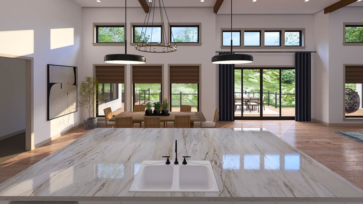 Plan 61688UT: Contemporary Farmhouse House Plan with Split Bedrooms and 3-Car Garage - Image #20 - Contemporary, Modern Farmhouse