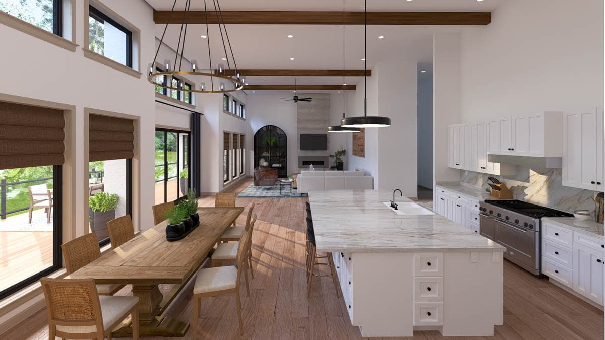 Plan 61688UT: Contemporary Farmhouse House Plan with Split Bedrooms and 3-Car Garage - Image #21 - Contemporary, Modern Farmhouse