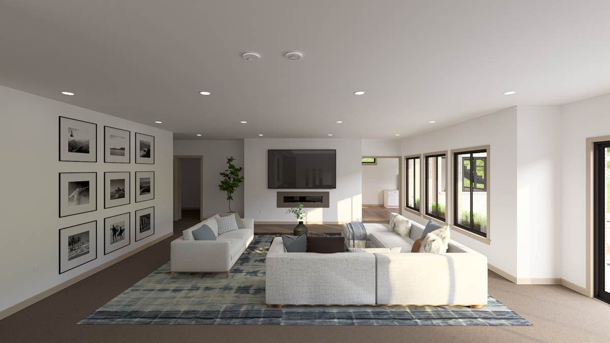 Plan 61688UT: Contemporary Farmhouse House Plan with Split Bedrooms and 3-Car Garage - Image #29 - Contemporary, Modern Farmhouse