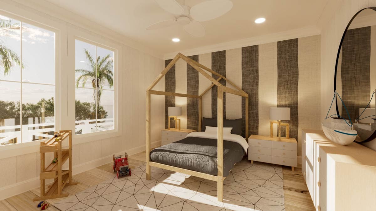 Plan 820011WSF: Grand Coastal Duplex House Plan with 8 Suites, Rooftop Decks - Image #10 - Beach, Coastal, Farmhouse, Florida-Style