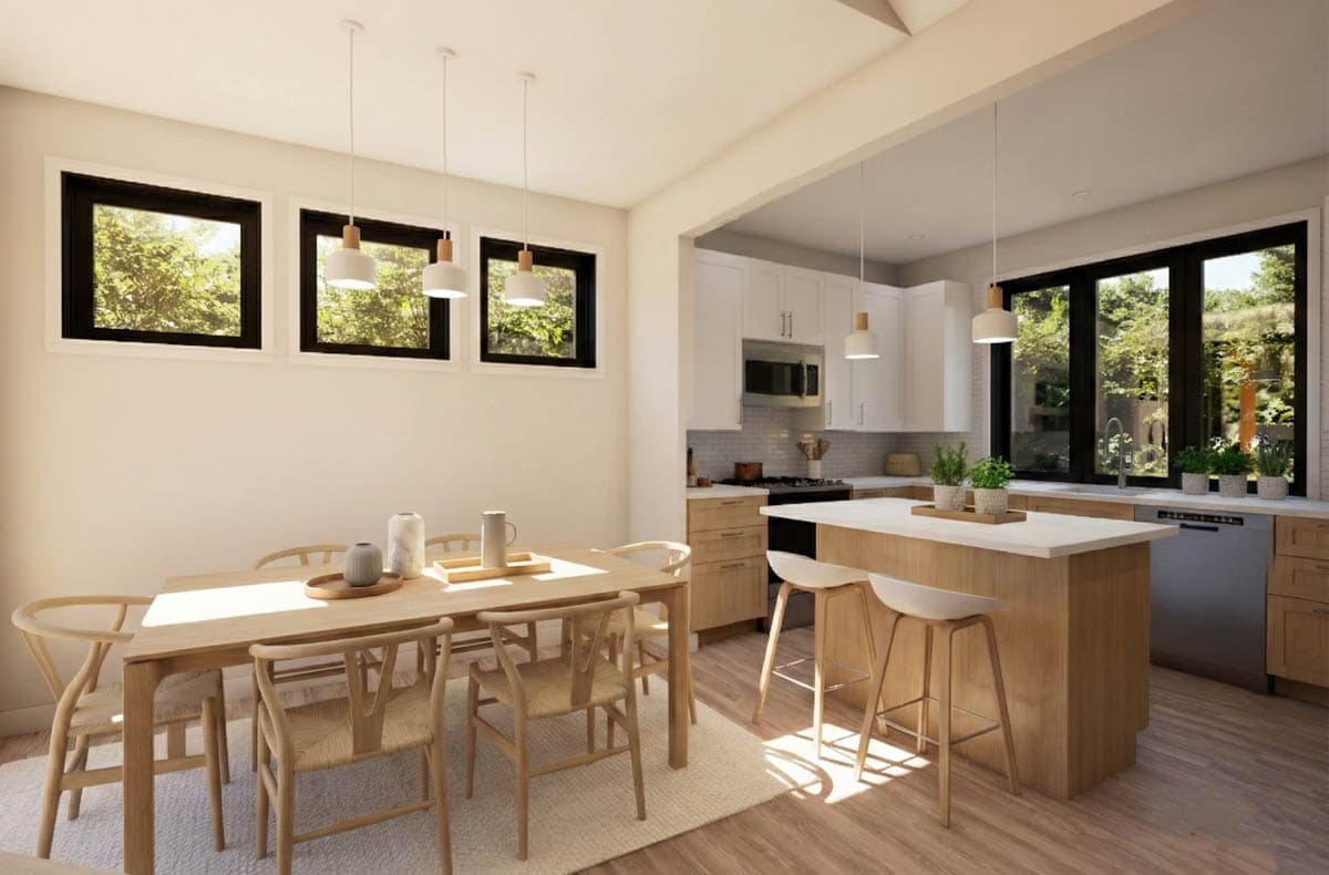 Plan 69910AM: Scandinavian Modern 3-Bedroom House Plan with Main Level Master Suite - Image #7 - Contemporary, European, Scandinavian