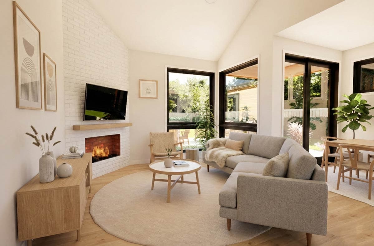 Plan 69910AM: Scandinavian Modern 3-Bedroom House Plan with Main Level Master Suite - Image #9 - Contemporary, European, Scandinavian