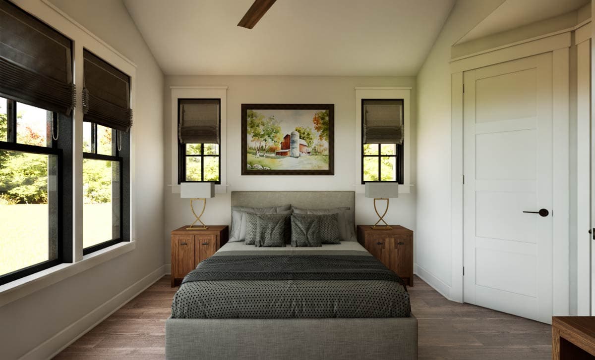 Plan 69911AM: Inviting Craftsman Cottage House Plan: 3 Beds, 2 Baths, Mudroom - Image #10 - Cottage, Craftsman, Ranch