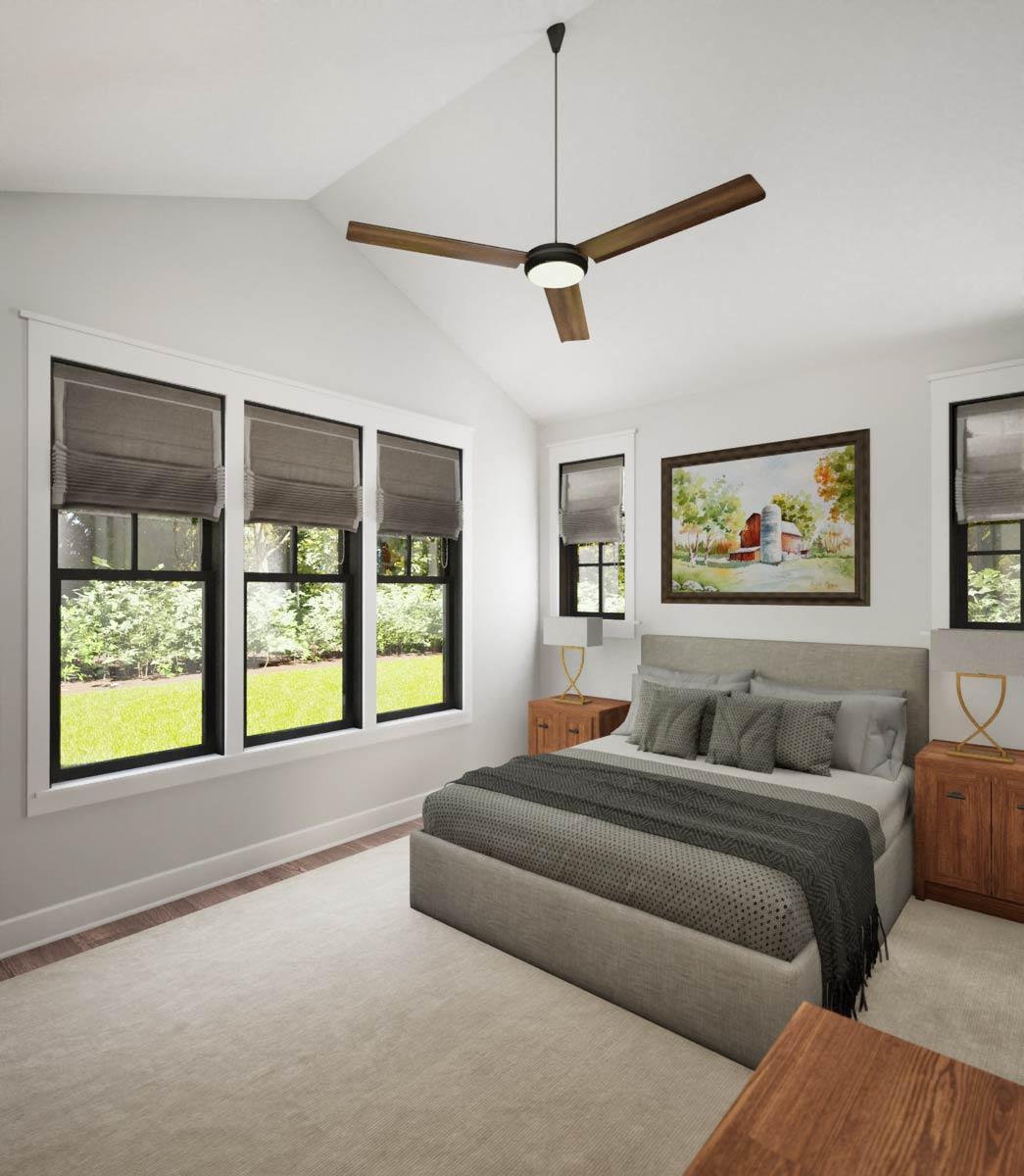 Plan 69911AM: Inviting Craftsman Cottage House Plan: 3 Beds, 2 Baths, Mudroom - Image #12 - Cottage, Craftsman, Ranch