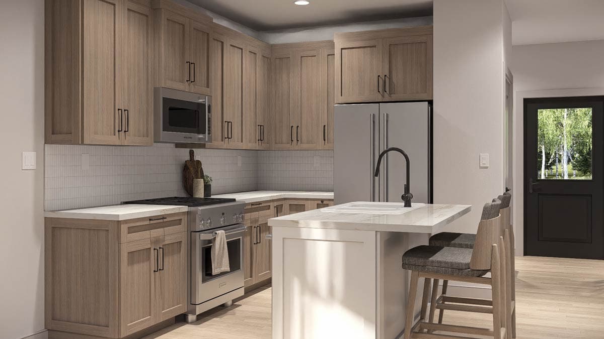 Plan 623589DJ: Charming Narrow Lot 3-Bedroom Traditional House Plan with Upstairs Master - Image #14 - Traditional