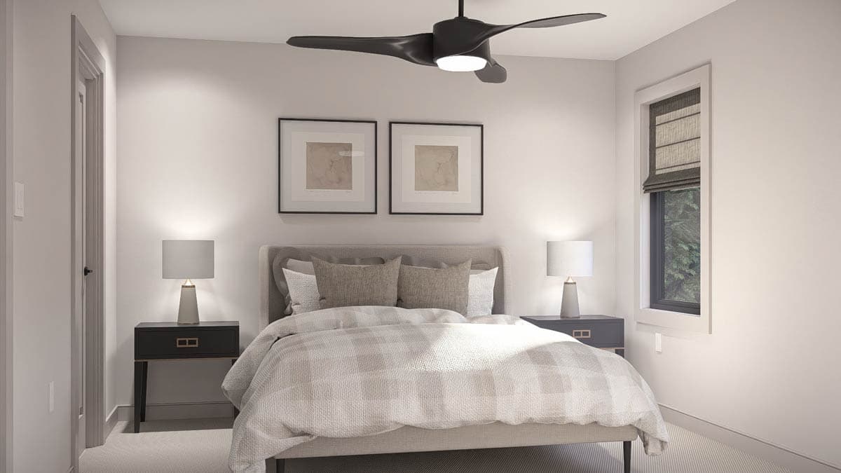 Plan 623589DJ: Charming Narrow Lot 3-Bedroom Traditional House Plan with Upstairs Master - Image #17 - Traditional