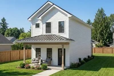 Charming Narrow Lot 3-Bedroom Traditional House Plan with Upstairs Master
