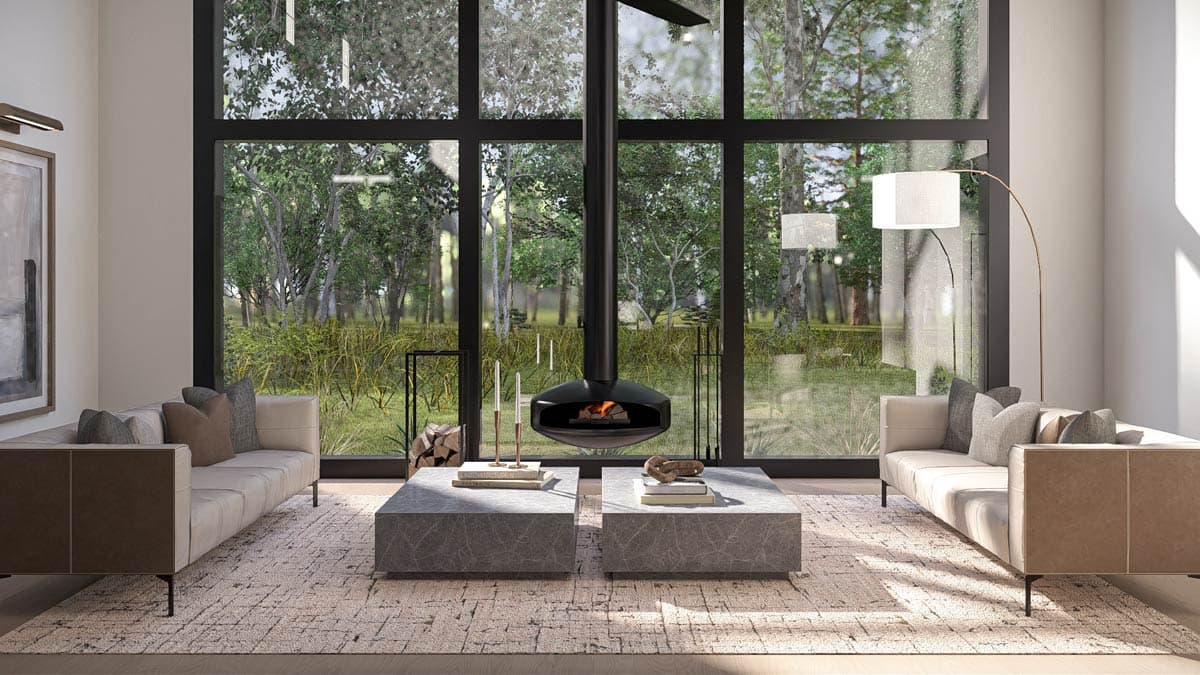 Plan 623591DJ: Contemporary Barndominium House Plan with Two-Story Great Room and 4-Car Garage - Image #15 - Barndominium, Contemporary, Scandinavian