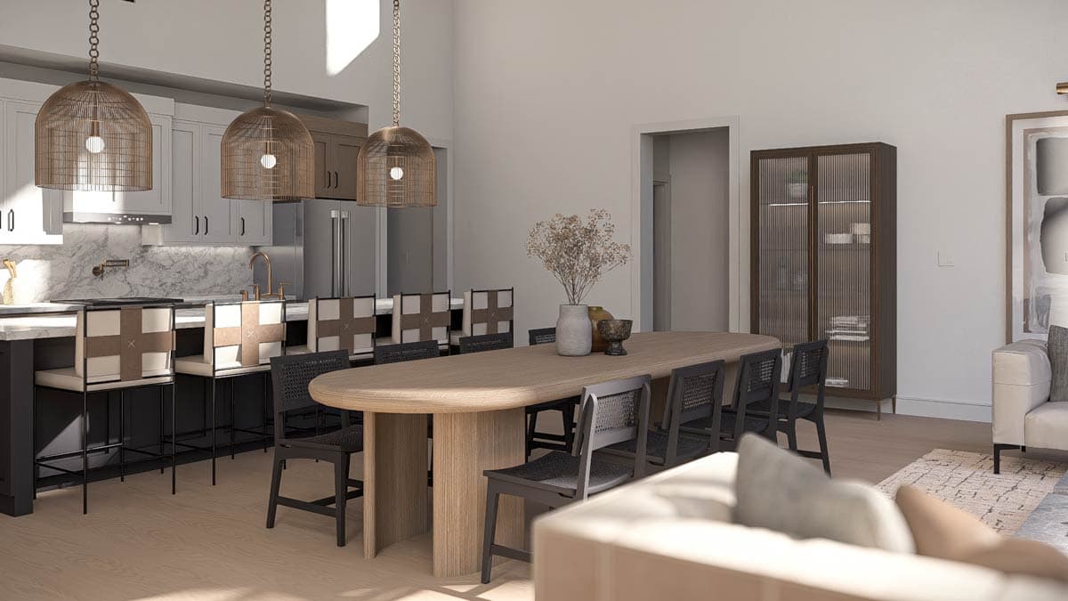 Plan 623591DJ: Contemporary Barndominium House Plan with Two-Story Great Room and 4-Car Garage - Image #14 - Barndominium, Contemporary, Scandinavian