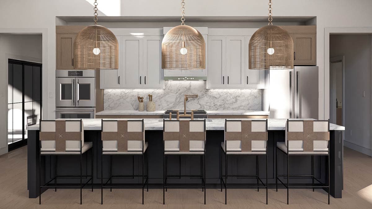 Plan 623591DJ: Contemporary Barndominium House Plan with Two-Story Great Room and 4-Car Garage - Image #16 - Barndominium, Contemporary, Scandinavian