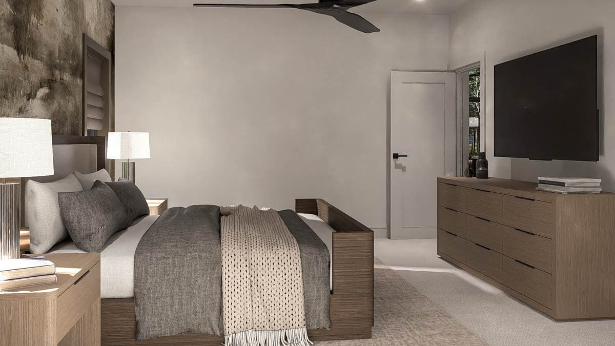 Plan 623591DJ: Contemporary Barndominium House Plan with Two-Story Great Room and 4-Car Garage - Image #21 - Barndominium, Contemporary, Scandinavian