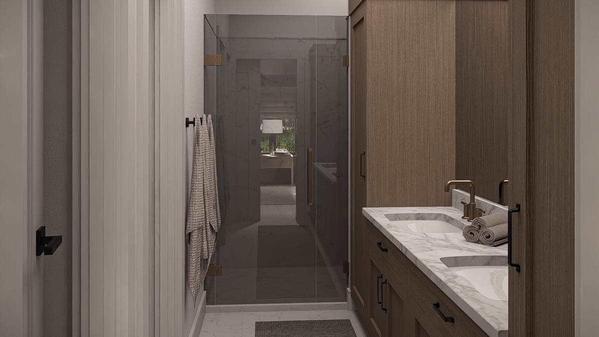 Plan 623591DJ: Contemporary Barndominium House Plan with Two-Story Great Room and 4-Car Garage - Image #22 - Barndominium, Contemporary, Scandinavian