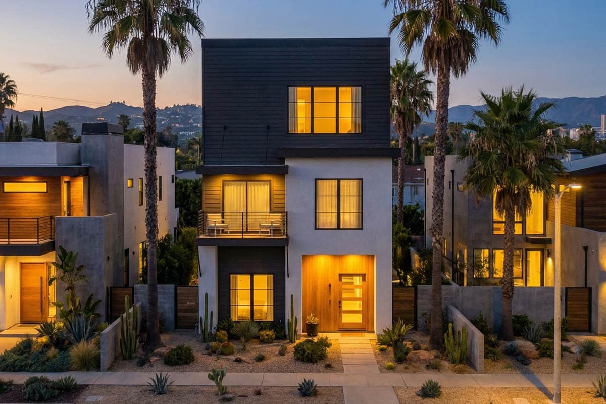 Plan 623592DJ: Sleek Three-Story Contemporary House Plan with Balcony and Loft - Virtual Tour Cover Image - Contemporary