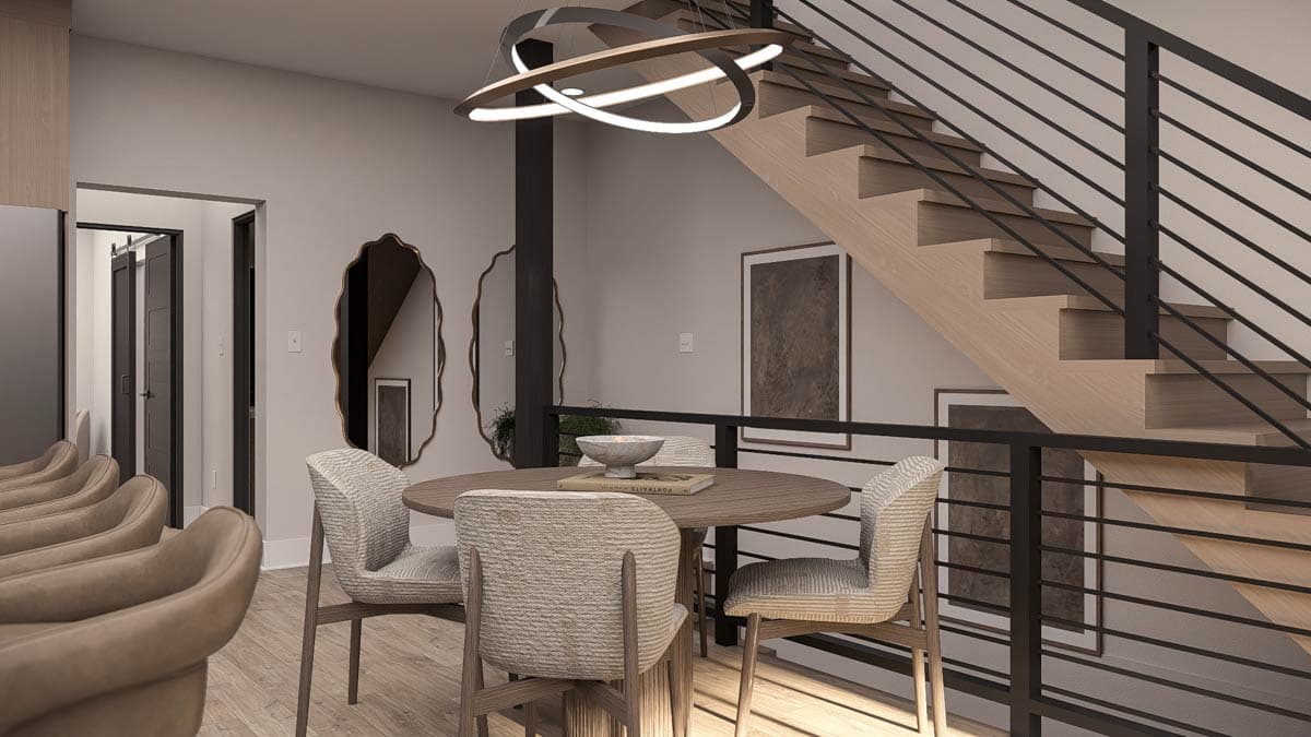 Plan 623592DJ: Sleek Three-Story Contemporary House Plan with Balcony and Loft - Image #13 - Contemporary