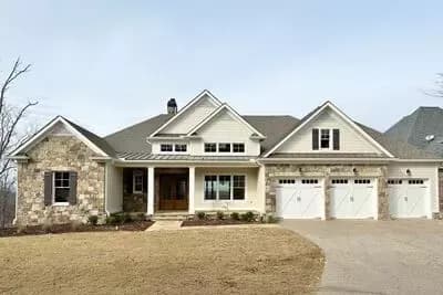Craftsman House Plan with Master on Main and Outdoor Kitchen