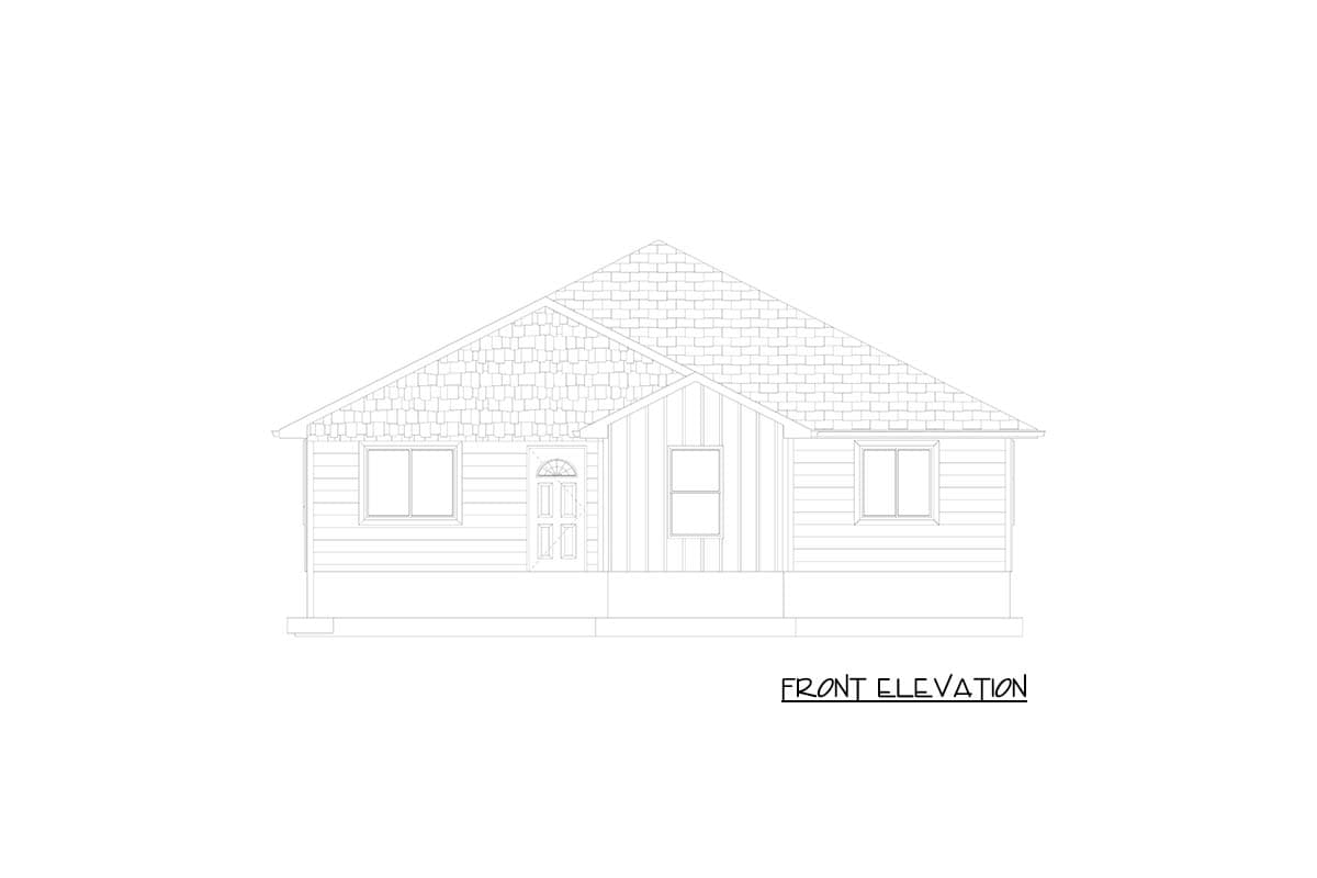Plan 61689UT: Inviting 3-Bedroom Ranch House Plan with Home Office and Rear Garage - Image #9 - Country, Ranch, Traditional