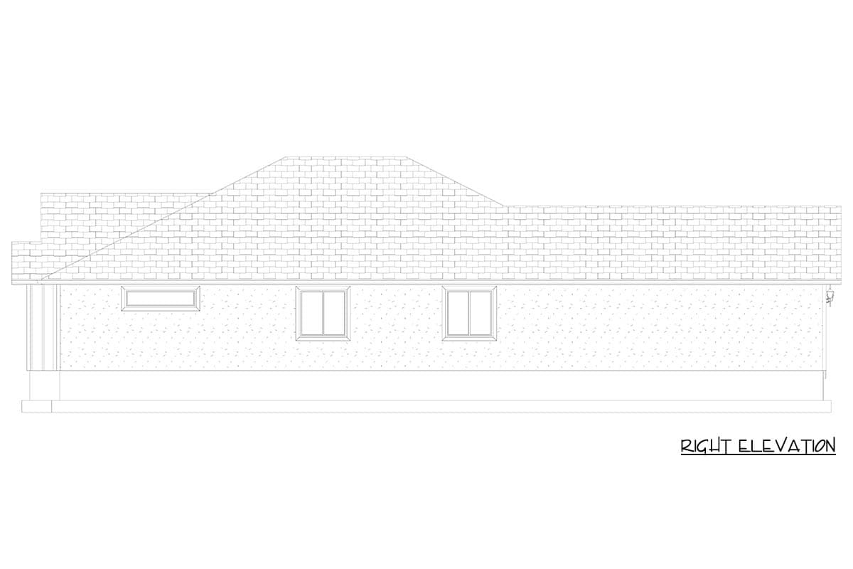 Plan 61689UT: Inviting 3-Bedroom Ranch House Plan with Home Office and Rear Garage - Image #12 - Country, Ranch, Traditional