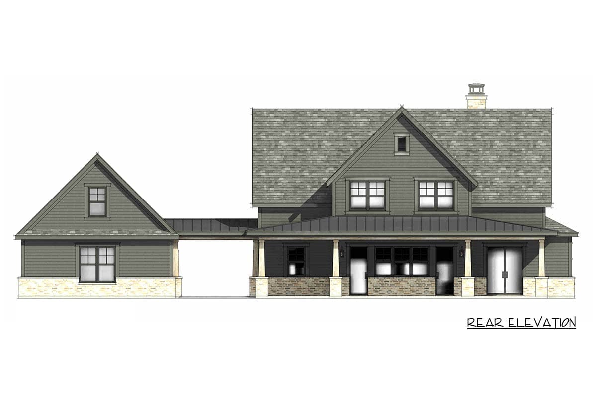 Plan 818197JSS: Modern Farmhouse House Plan with Master Suite, Game Room, and Spacious Porches - Image #7 - Farmhouse, Modern Farmhouse, New American