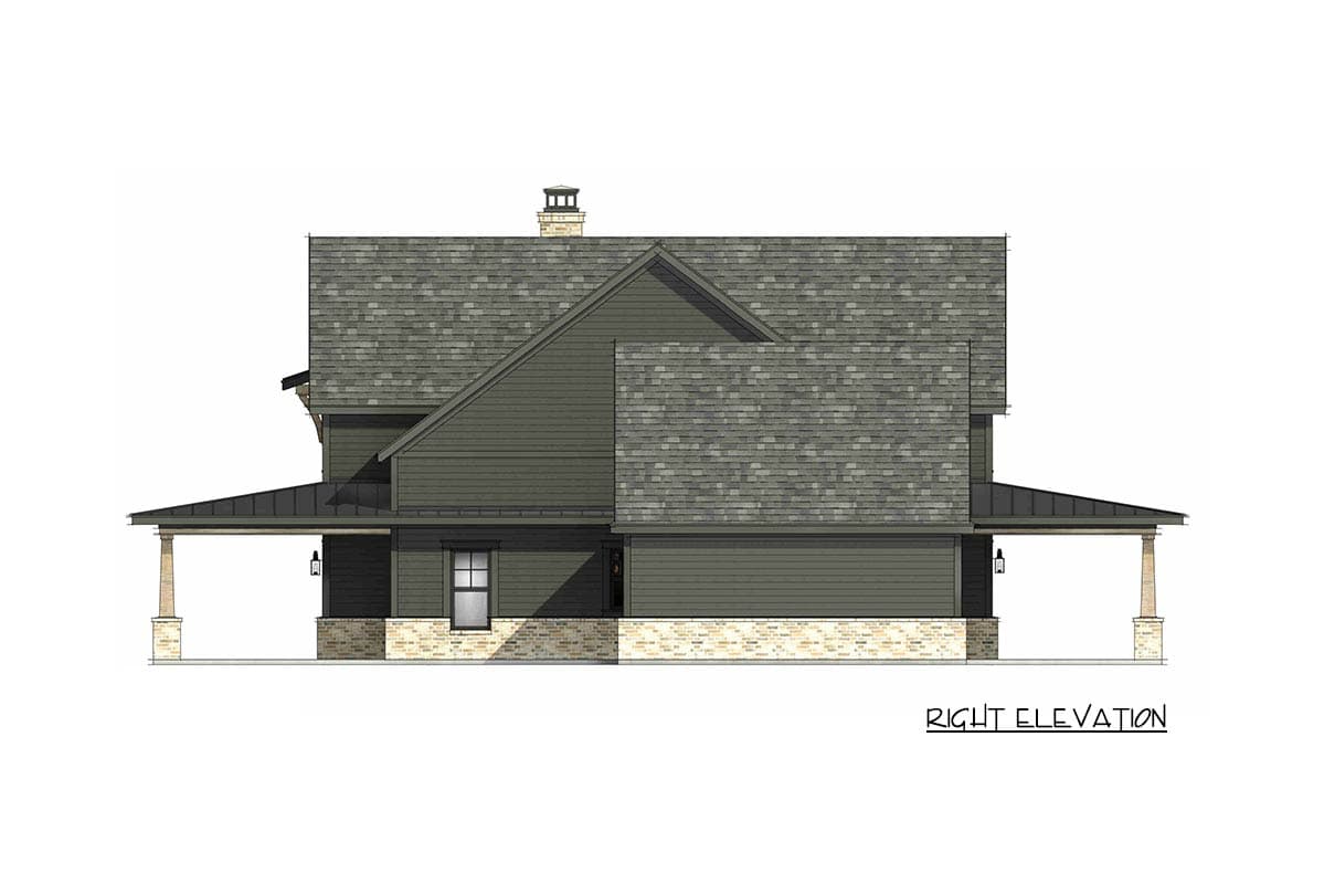 Plan 818197JSS: Modern Farmhouse House Plan with Master Suite, Game Room, and Spacious Porches - Image #8 - Farmhouse, Modern Farmhouse, New American