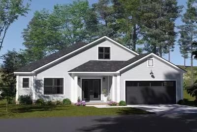 Country Ranch House Plan with Split Bedrooms and Butler Pantry