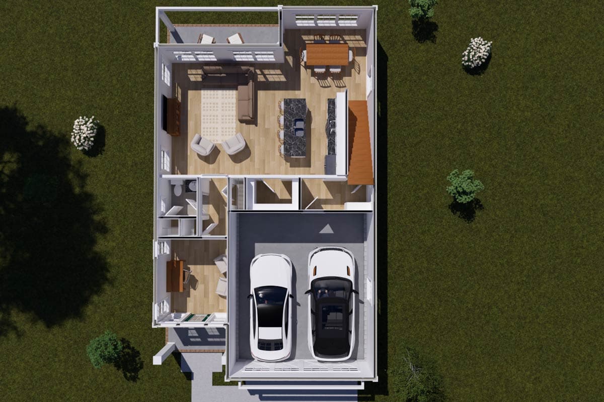 Plan 52508WM: Traditional 4-Bed House Plan with Upstairs Master and Loft - Image #14 - Traditional