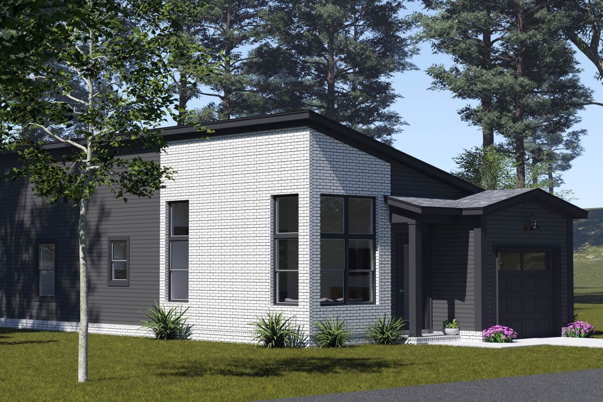 Plan 52509WM: Northwest Contemporary House Plan: 3 Beds, Main-Level Master Suite - Image #5 - Contemporary, Northwest