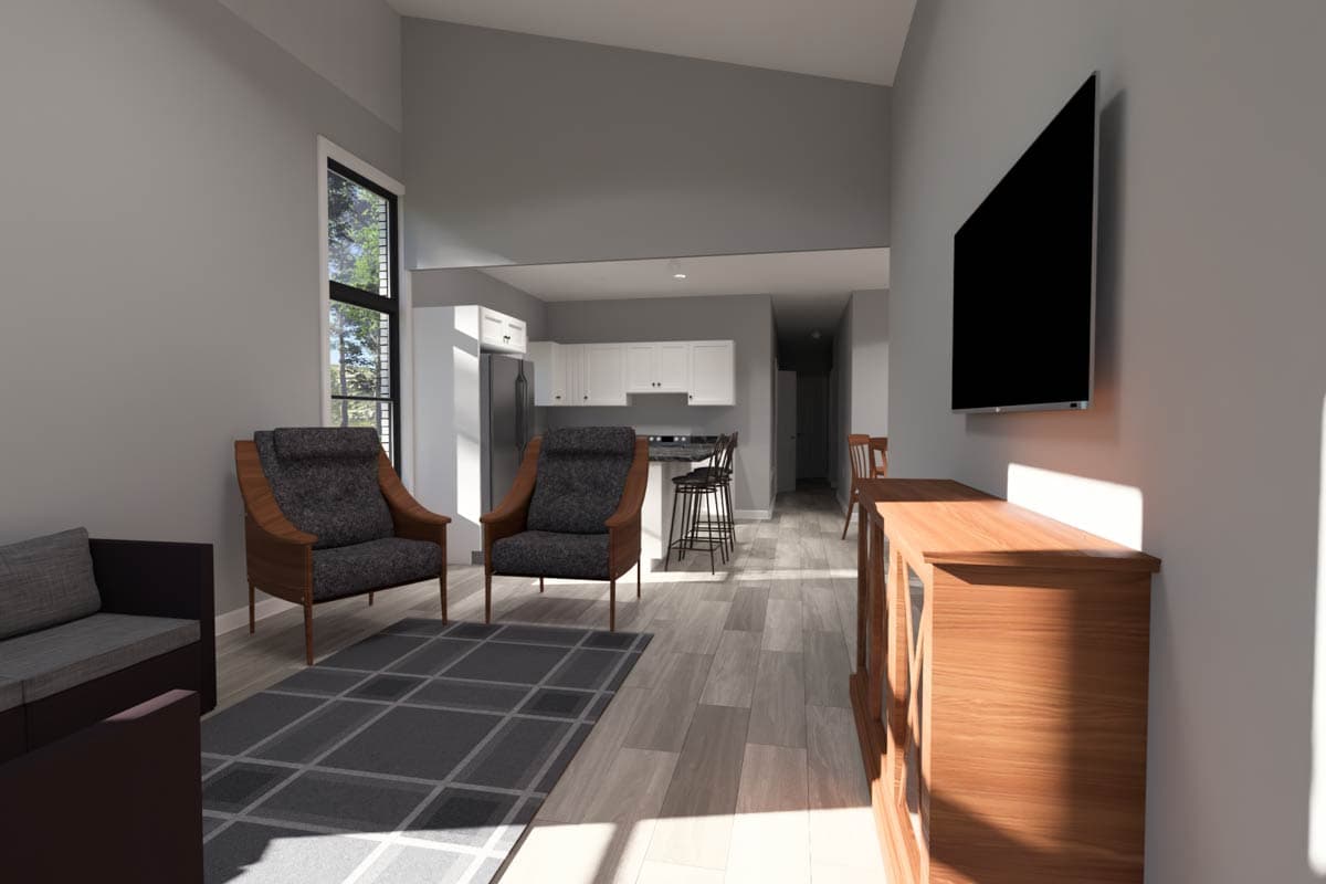 Plan 52509WM: Northwest Contemporary House Plan: 3 Beds, Main-Level Master Suite - Image #6 - Contemporary, Northwest